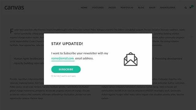 Modal Subscribe